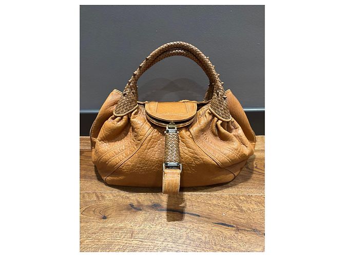 Borsa Fendi Spy in pelle marrone - vista 13