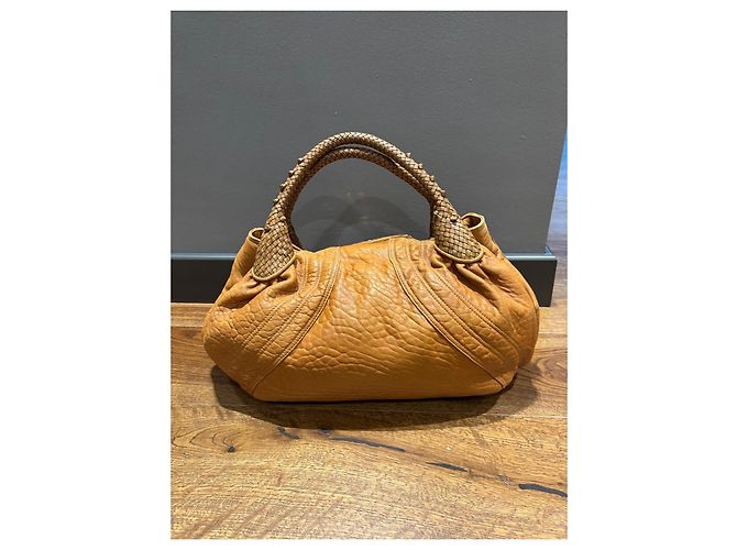Borsa Fendi Spy in pelle marrone - vista 2