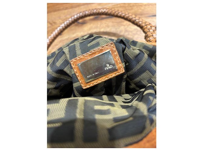 Borsa Fendi Spy in pelle marrone - vista 4