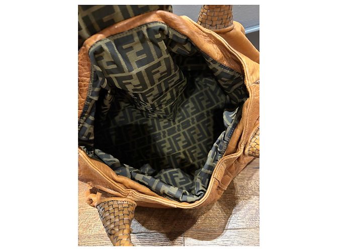 Borsa Fendi Spy in pelle marrone - vista 8