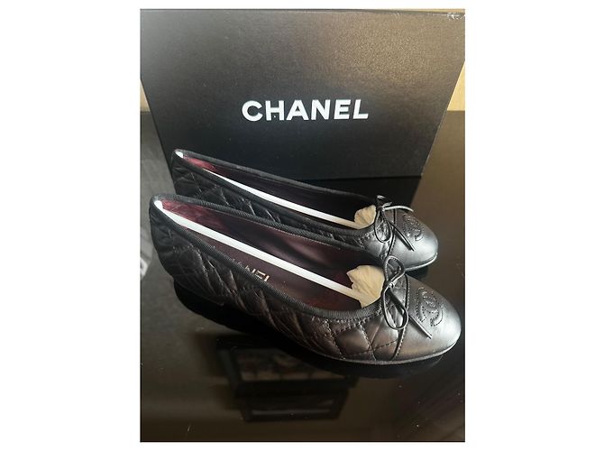 Chanel Bailarinas Acolchadas Negro - vista 2