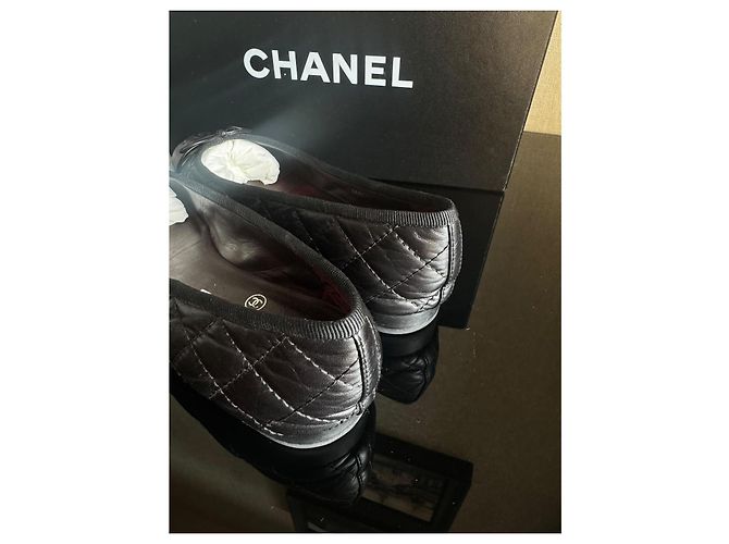 Chanel Bailarinas Acolchadas Negro - vista 3