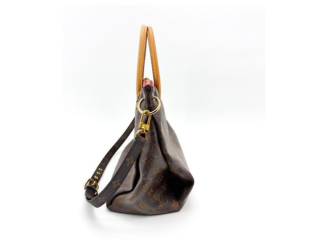 Louis Vuitton Pallas Monogram Canvas with Leather MM Marrom - vista 3
