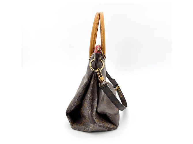 Louis Vuitton Pallas Monogram Canvas with Leather MM Marrom - vista 4