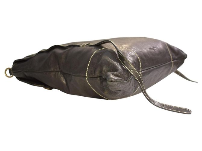 Miu Miu Bolso Tote Mochila Convertible de Piel Glaseada Negra Negro - vista 13