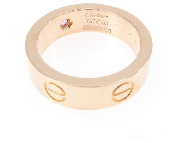 Cartier Love 1P Band Ring Ring Golden - Ansicht 3