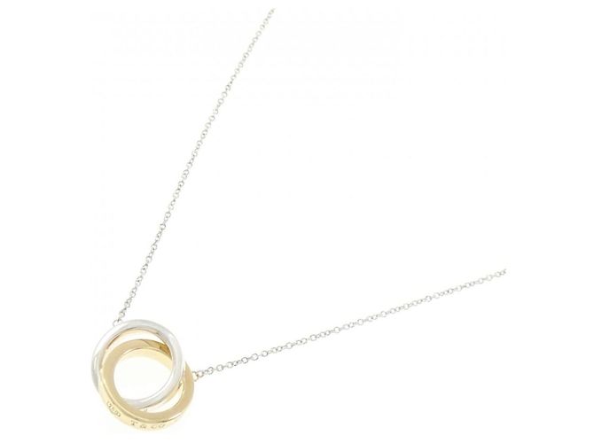 Autre Marque Collier Tiffany & Co. 1837 Interlocking Argenté Doré - vue 2
