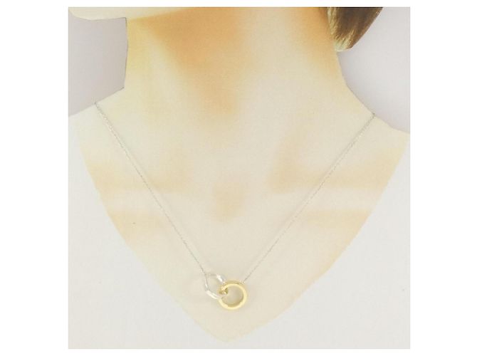 Autre Marque Collier Tiffany & Co. 1837 Interlocking Argenté Doré - vue 6