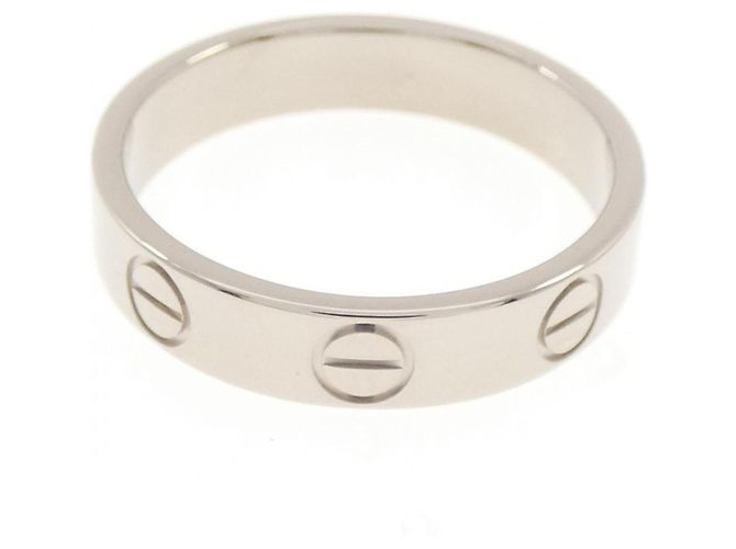 Anello Cartier Mini Love in Oro Bianco D'oro - vista 2