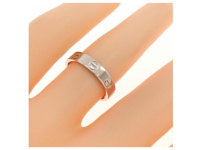 Anello Cartier Mini Love in Oro Bianco D'oro - vista 4