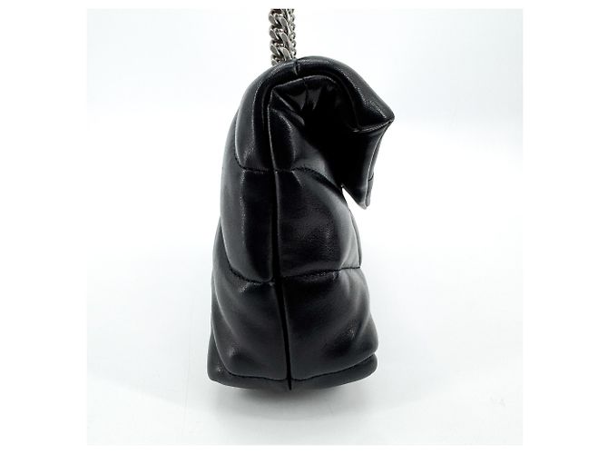 Autre Marque Saint Laurent Loulou Puffer Quilted Leather Small Nero - vista 4