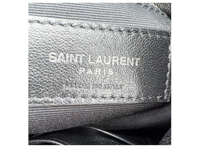 Autre Marque Saint Laurent Loulou Puffer Quilted Leather Small Nero - vista 6