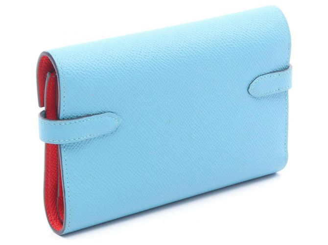 Hermès Hermes Kelly Wallet Medium Verso in Blue - view 2
