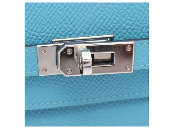Hermès Hermes Kelly Wallet Medium Verso in Blue - view 7