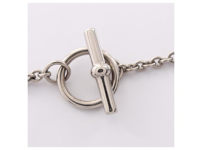 Hermès Collana Hermes Chaine d'Ancre Mini Maillon PM Nero Argento - vista 4