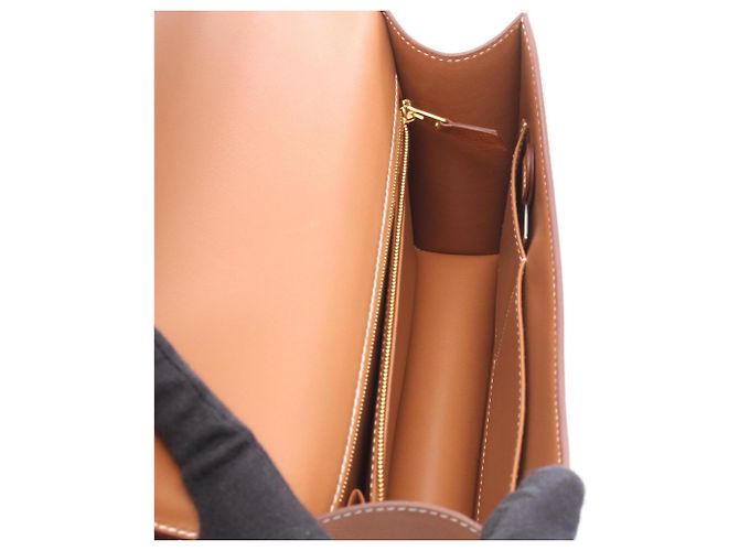 Hermès Bolso de hombro Hermes Constance 24 Gold Castaño - vista 3