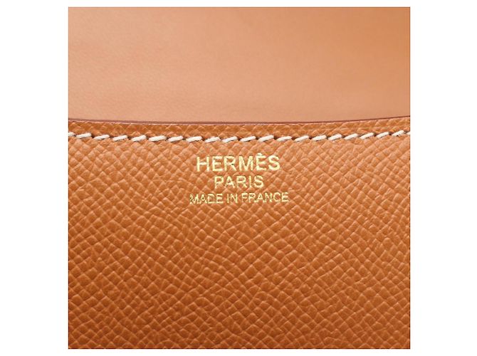 Hermès Bolso de hombro Hermes Constance 24 Gold Castaño - vista 4