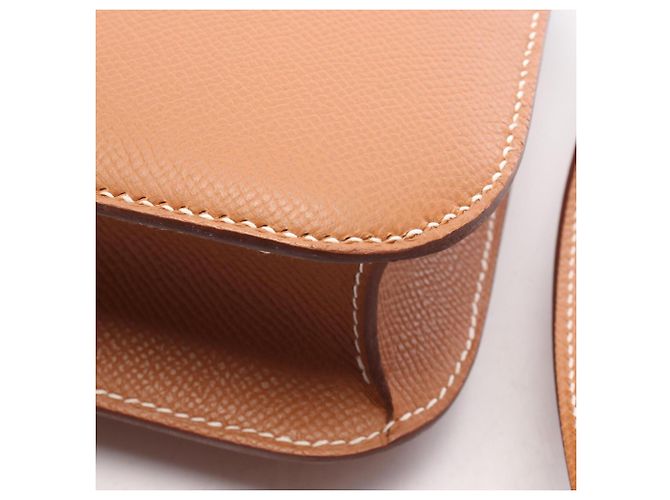 Hermès Bolso de hombro Hermes Constance 24 Gold Castaño - vista 6