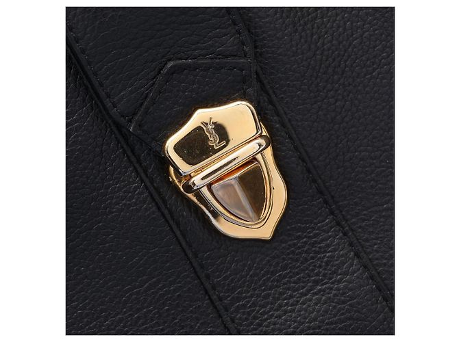 Borsa a tracolla in pelle nera Yves Saint Laurent Nero - vista 10