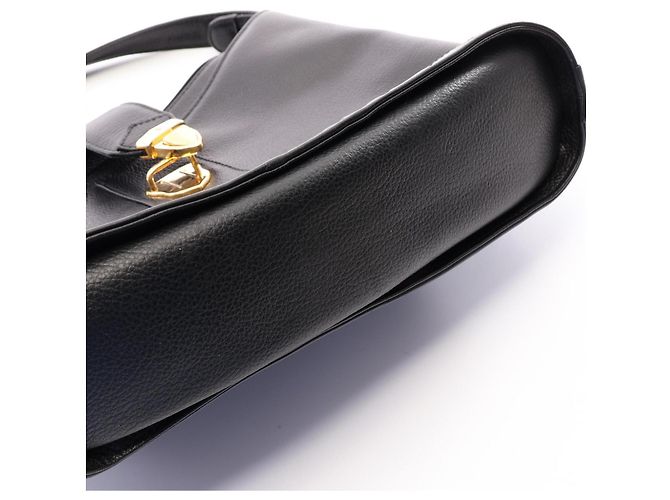Borsa a tracolla in pelle nera Yves Saint Laurent Nero - vista 7
