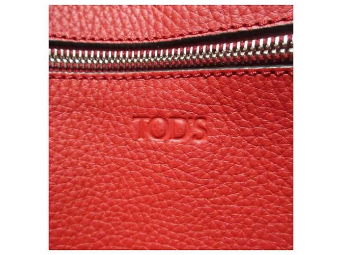 Tod's Joy Leder Tote/Schultertasche Rot - Ansicht 4