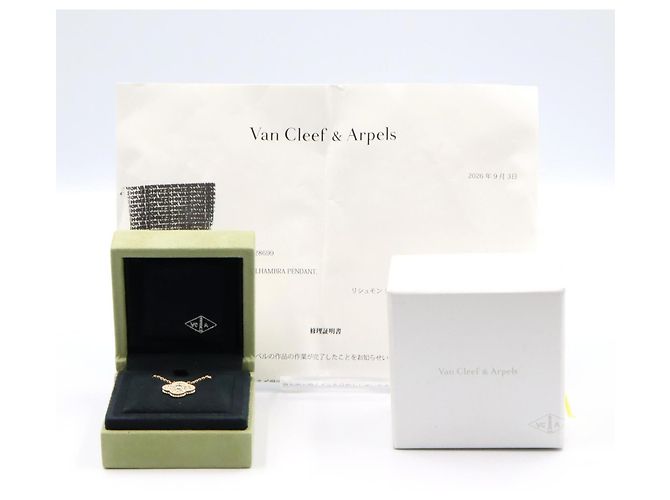 Collana Van Cleef & Arpels Vintage Alhambra Diamanti D'oro - vista 4