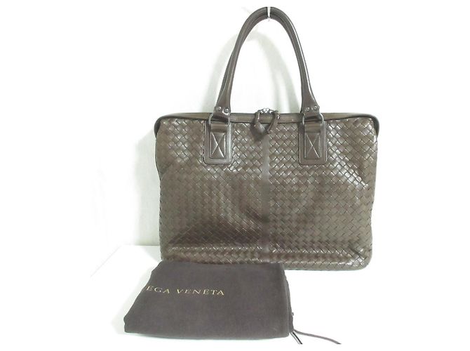 Borsetta Bottega Veneta Intrecciato Marrone - vista 14