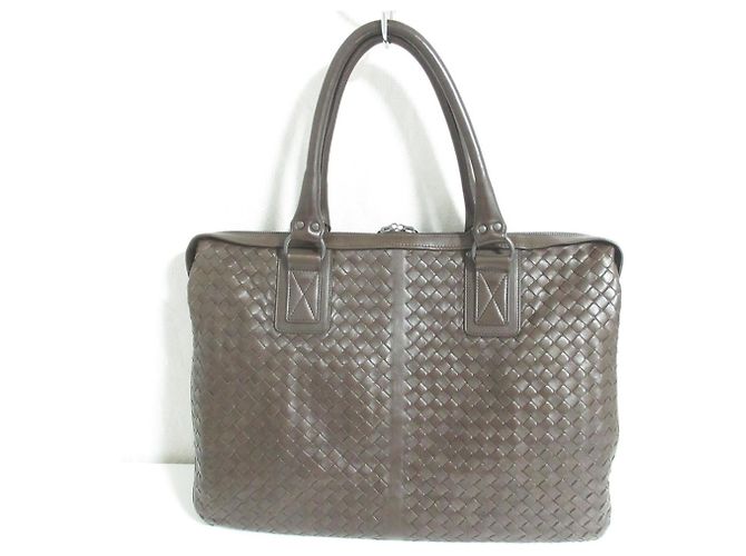 Borsetta Bottega Veneta Intrecciato Marrone - vista 2