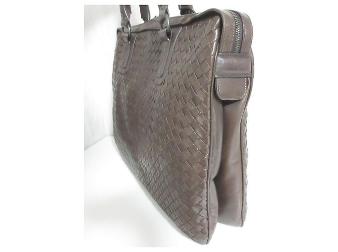 Borsetta Bottega Veneta Intrecciato Marrone - vista 3