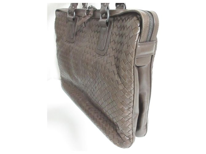 Borsetta Bottega Veneta Intrecciato Marrone - vista 4