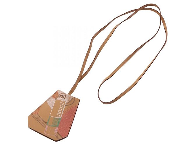 Hermès Hermes HERMES Collana Portachiavi Clochette In & Out Marrone Multicolore - vista 3