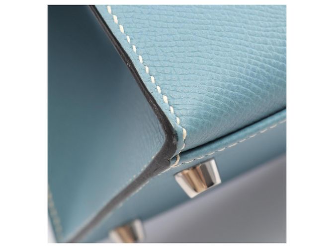Hermès Hermes Kelly 28 Blue Jean Borsa a mano 2-Way - vista 12