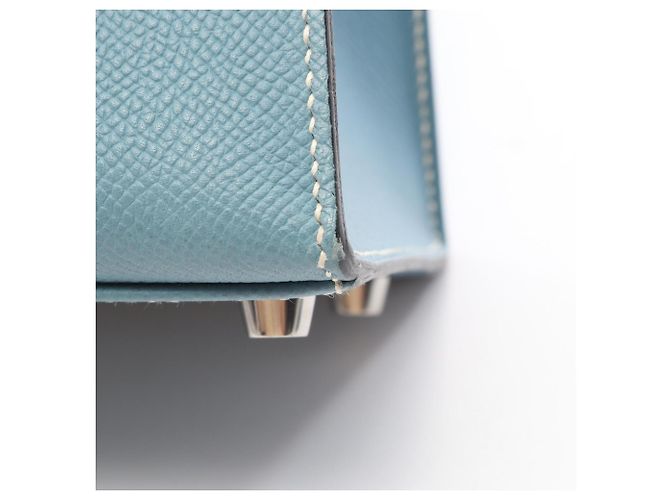 Hermès Hermes Kelly 28 Blue Jean Borsa a mano 2-Way - vista 13