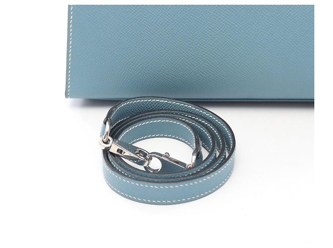 Hermès Hermes Kelly 28 Blue Jean Borsa a mano 2-Way - vista 6