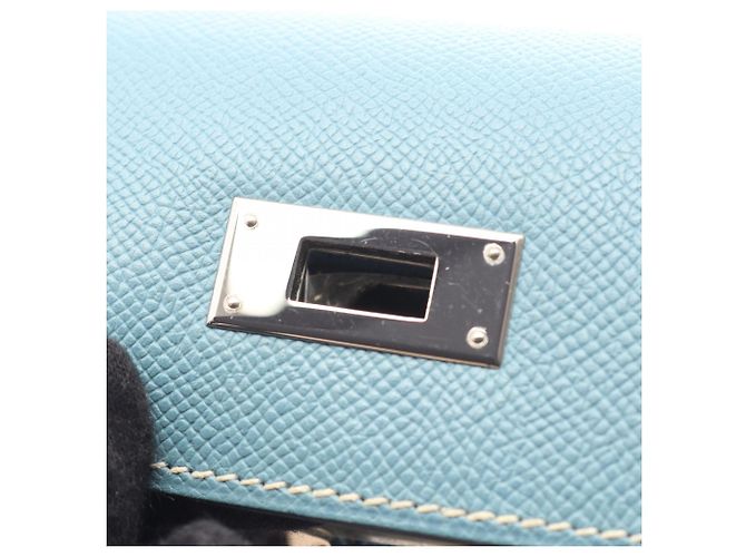 Hermès Hermes Kelly 28 Blue Jean Borsa a mano 2-Way - vista 8