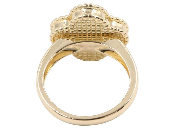 Van Cleef & Arpels Vintage Alhambra Onyx Ring Schwarz Golden - Ansicht 3