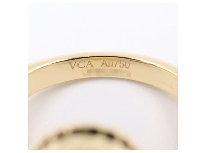 Van Cleef & Arpels Vintage Alhambra Onyx Ring Schwarz Golden - Ansicht 4