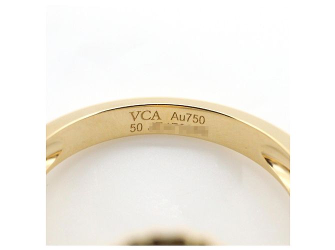Van Cleef & Arpels Vintage Alhambra Ring aus Karneol Rot Golden - Ansicht 4