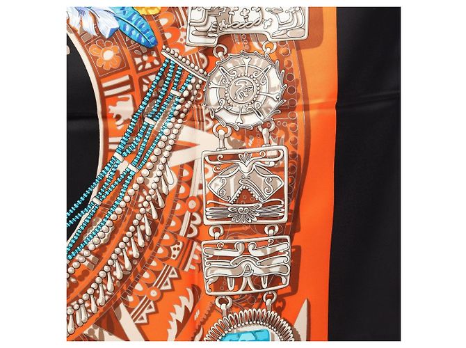 Hermès Hermes Carre 90 Mexico Schal Schwarz Mehrfarben - Ansicht 6