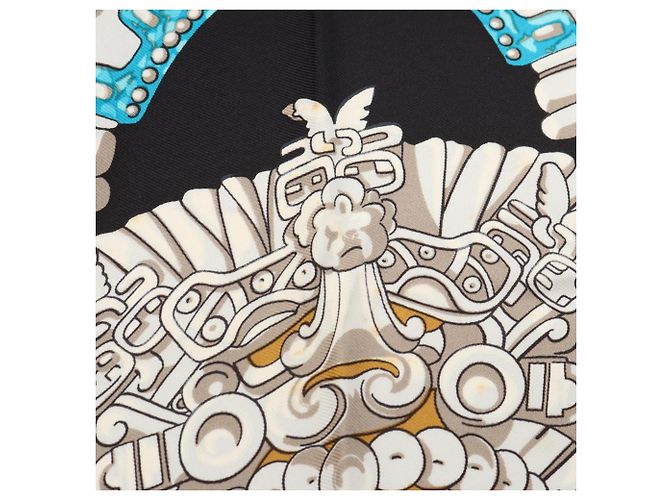 Hermès Hermes Carre 90 Mexico Schal Schwarz Mehrfarben - Ansicht 8