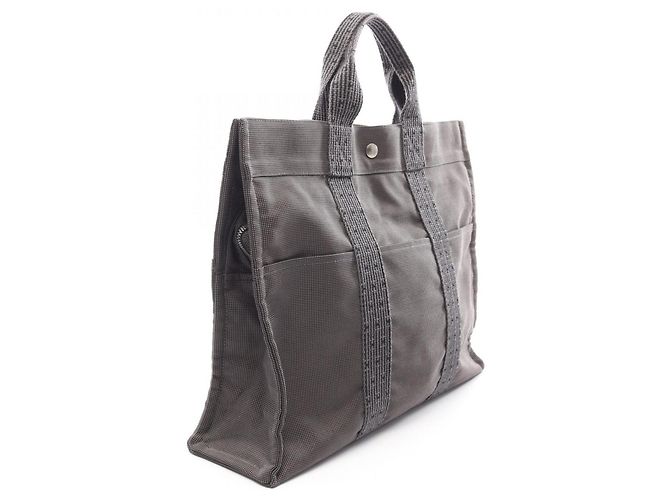 Hermès Sac Cabas Hermes Herline MM Marron - vue 2