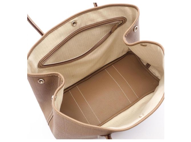 Hermès Borsa Tote Hermes Garden Party PM Marrone - vista 3