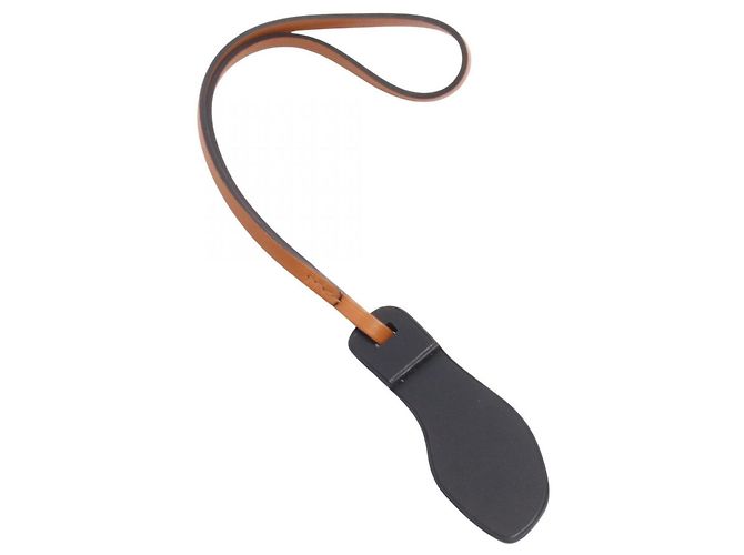 Hermès Hermes Oran Nano Natural Sable Nata Charm Accessoire Braun Schwarz Roh - Ansicht 2