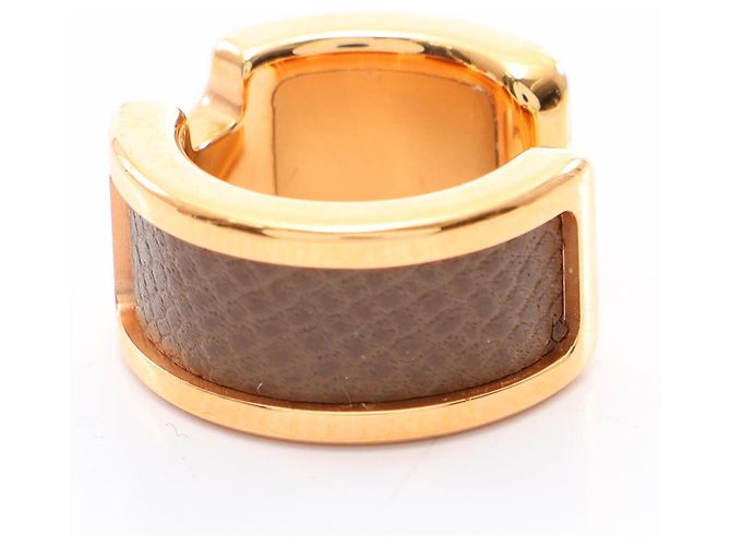 Ring Hermès Anello per foulard Hermes Olympe PM Marrone D'oro - vista 2