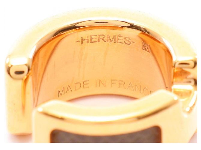 Ring Hermès Anello per foulard Hermes Olympe PM Marrone D'oro - vista 3