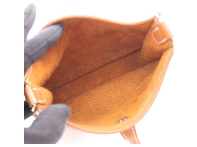 Hermès Borsa a tracolla Hermes Evelyne TPM Amazon Gold Marrone D'oro - vista 3