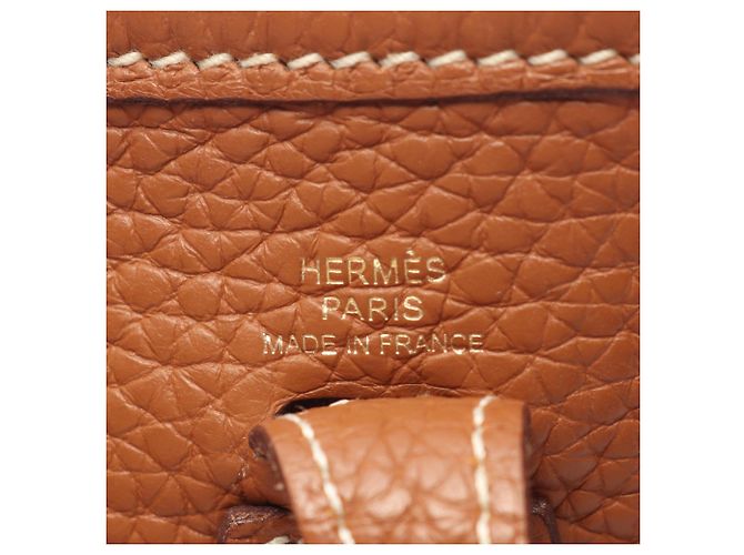 Hermès Borsa a tracolla Hermes Evelyne TPM Amazon Gold Marrone D'oro - vista 4