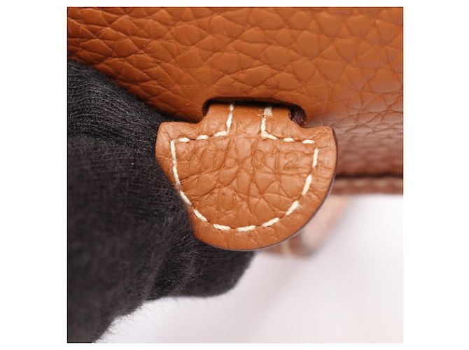 Hermès Borsa a tracolla Hermes Evelyne TPM Amazon Gold Marrone D'oro - vista 5