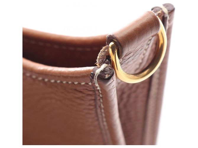 Hermès Borsa a tracolla Hermes Evelyne TPM Amazon Gold Marrone D'oro - vista 6