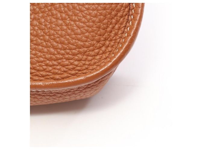 Hermès Borsa a tracolla Hermes Evelyne TPM Amazon Gold Marrone D'oro - vista 8